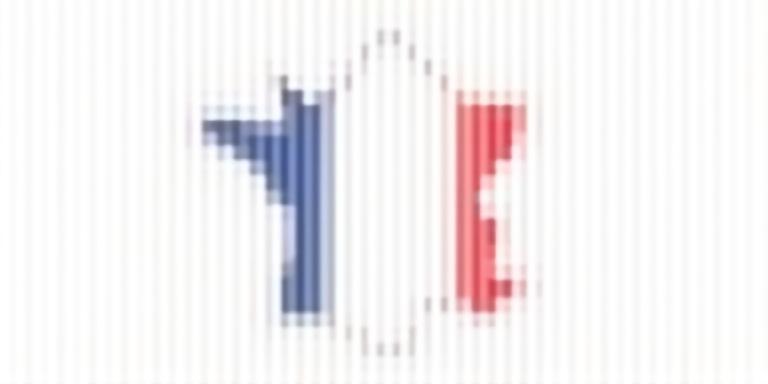 Drapeau français avec une icône Made in France